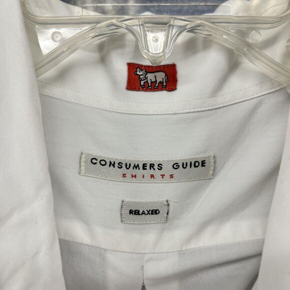 Consumers Guide Shirt Mens XL Long Sleeve Button Up‎ Embroidered Paisley Relaxed - Picture 9 of 16